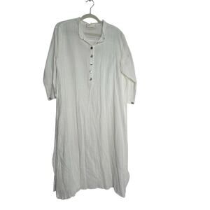 Natalie Martin gauze dress white cover up size medium oversized